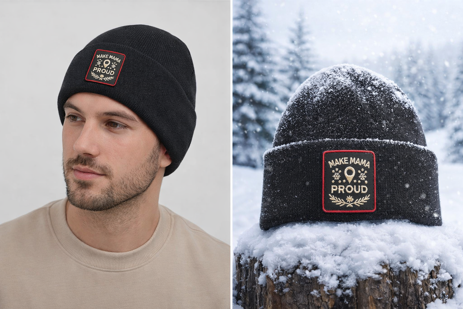 Make Mama Proud Beanie -Black